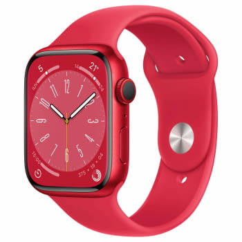 Apple Watch Series 8/ GPS/ 45mm/ Caja de Aluminio Rojo/ Correa Deportiva Rojo