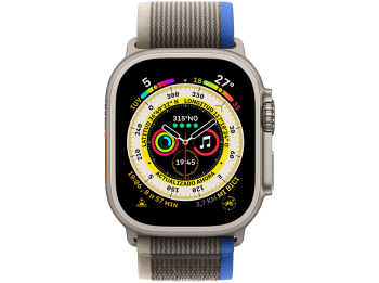 Apple Watch Ultra/ GPS/ Cellular/ 49mm/ Caja de Titanio/ Correa Loop Trail Azul/Gris S/M